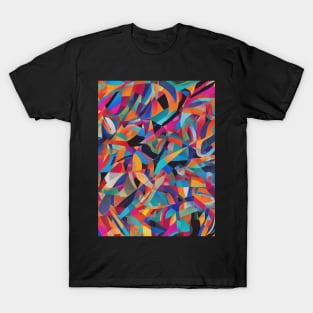 Multicolor digital art: an explosion of creativity. T-Shirt